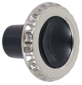 Classic Industries Cx1026 1960-63 Chevrolet/gmc Truck Suburban Radio Knob Black And Stainless Steel