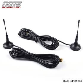 Cnnell Not11528 Fit For P71 Crown Victoria 3-3/4 Inch Tall Magnetic Police Antenna 2 Lot Black New