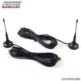 Not11528 Cnnell Fit For P71 Crown Victoria 3-3/4 Inch Tall Magnetic Police Antenna 2 Lot Black New