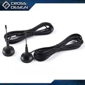 Ht-02atn4501bbk Crossdesign 2 Lot Magnetic Police Antenna 3-3/4 Inch Fit For P71 Crown Victoria Black