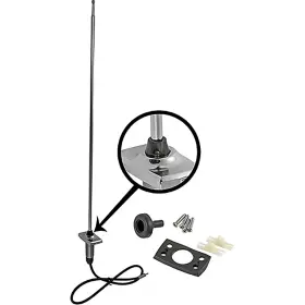 18813q Daniel Carpenter Mustang 1969-70 Telescoping Radio Antenna Round Mast Tear Drop Collar