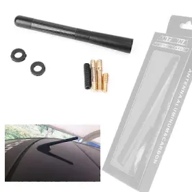 Dictorcoltd 210000297205 4.7 Inch Carbon Fiber Aluminum Car Am/fm Radio Signals Aerial Screws Antenna