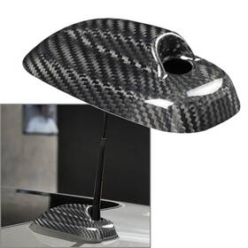 Dictorcoltd Hukyu-2128yf027-1 Black Carbon Fiber Shark Fin Antenna Cover Sticker For Bmw Mini Cooper F55 F56