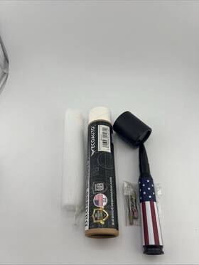 Ecoauto 426956214712 50 Cal. Bullet Antenna For Ford American Flag Ant-fr-af