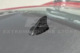 Wsa-vent-1460-bkcf Extreme Online Store For 24-up Ford Mustang S650 Carbon Fiber Tape-on Roof Shark Fin Antenna Cover