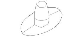 Ford 7c3z-18a927-a Genuine Antenna Bezel
