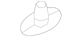 7c3z-18a927-a Ford Genuine Antenna Bezel