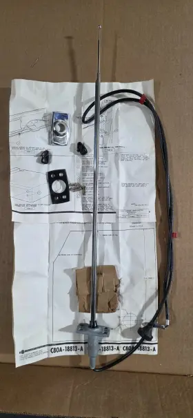 C8oa-18813-a Ford 1968 1969 Nos Fairlane Torino Falcon Comet Telescoping Tear Drop Antenna