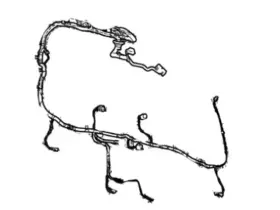Da8z-14a412-c Ford Genuine Wire Jump Central Door Loc