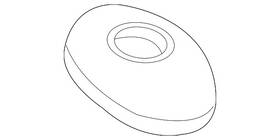 Ford F57z18a927a Genuine Antenna Bezel