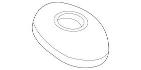 F57z18a927a Ford Genuine Antenna Bezel