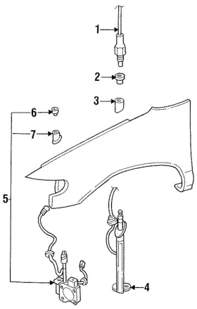 F6xz-18813-aa Ford Genuine Body And Cable