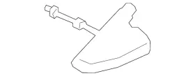 H1bz-18936-fe Ford Genuine Antenna Base