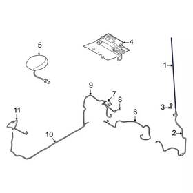 Ford Lc3z-18813-a Genuine Antenna Mast