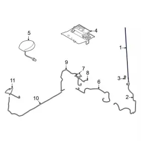 Lc3z-18813-a Ford Genuine Antenna Mast