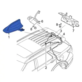 Pcpz19a390a Ford Oe For Explorer 2025 Radio Antenna Assembly