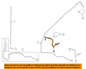 Hc3z18812b Ford Oem 17-22 F-250 Super Duty Electrical Antenna-antenna Cable