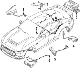 Pr3z-18812-aa Ford Genuine Antenna Cable