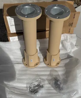 Rami9611t-118 General Dynamics 2 Pair New Antenna Riser Mounts Military Tan Hmmwv M998 M1151