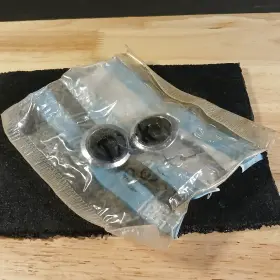1602168 General Motors Pair 1973-1976 Cadillac Antenna Escutcheons Nos Gm #1602168 Oem