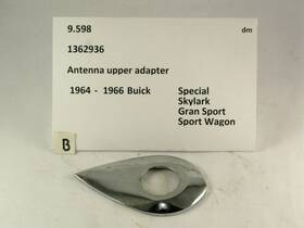 Gm 1362936 1964-1966 Buick Special Skylark Rechromed Antenna Bezel