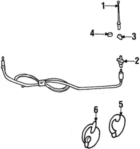 14092519 Gm Genuine Antenna Cable