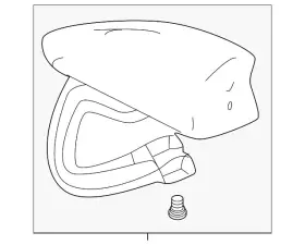 84989838 Gm Genuine Black Meet Kettle Metallic High Frequency Antenna
