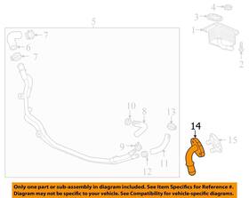Gm Oem 12694297 20-24 Encore Gx Cooling Engine Oil Cooler-outlet Pipe