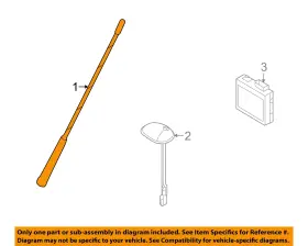 19332358 Gm Oem 2008 Astra Electrical Antenna-antenna Mast