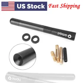 Goodcde 550749394200 4.7 Inch Short Carbon Fiber Car Radio Aerial Antenna Fit Benz Smart Fortwo