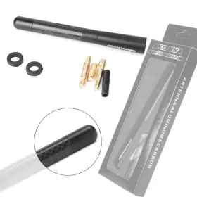 2050yf069 Gzyf For Mazda 2 3 6 Black 4.7 Inch Short Carbon Fiber Car Antenna Mazdaspeed Logo