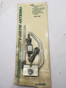 Acc-08 Harada Vintage Window Mount Tv-am/fm Antenna Vhf/uhf Splitters Model