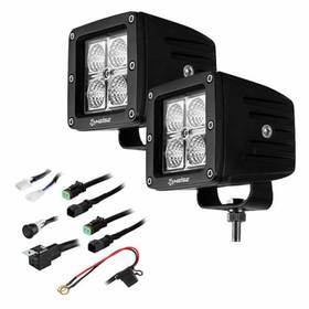 Heise 086429298365 He-cl22pk 3 Inch 4 Led Cube 2 Light Kit