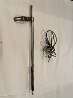 Hirschmann 725-928 Rare Vintage 1977-81 Bmw E21 320 Manual Radio Antenna Mast And Bracket