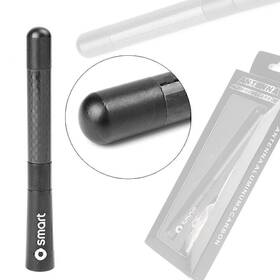 Hkseller-au 612039102336 4.7 Inch Short Carbon Fiber Car Radio Aerial Antenna For Benz Smart Fortwo Black