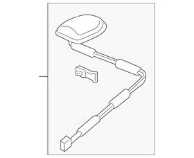 Honda 39150-sda-l31zb Genuine Antenna Assembly Xm B96p Eternal Blue Pearl