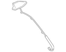Honda 39150-t7w-a01zb Genuine Radio Antenna Assembly