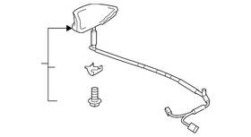 Honda 39150-tla-a11zf Genuine Antenna