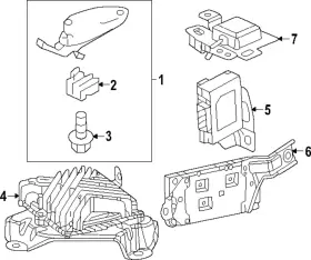 8a150-t90-a01zb Honda Genuine Radio Antenna Base