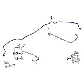 Honda Oe 39160t43a22 Rear Antenna Cable