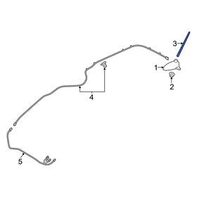 Hyundai Oe 96201h5000 For Accent 2018-2022 Radio Antenna Mast