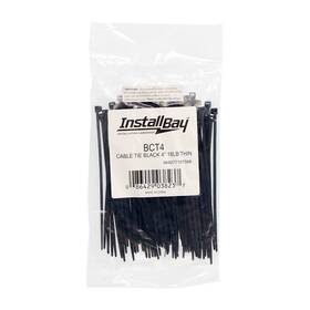Install Bay Bct4 Black 4 Inch Cable Tie Package Of 100