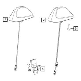 Jeep Oe 6zz66ruwaa For Grand Cherokee 2018-2021 Radio Antenna Assembly