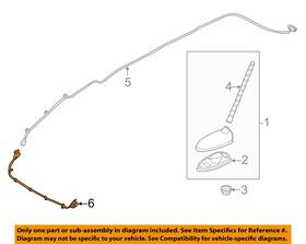 Kia Oem 962403w000 11-16 Sportage-radio Antenna Cable