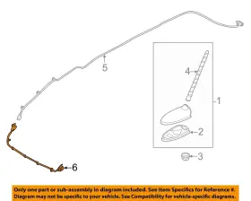 962403w000 Kia Oem 11-16 Sportage-radio Antenna Cable
