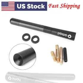 Kkkeeparts 911000226379 4.7 Inch Short Carbon Fiber Car Radio Aerial Antenna For Benz Smart Fortwo