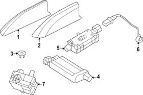 Land-rover Lr151864 Genuine Land-rover Antenna Mast