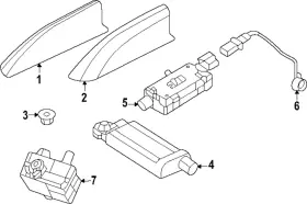 Lr151864 Land-rover Genuine Antenna Mast