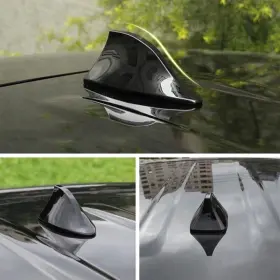 Th16bk Meeting-shop Glossy Black Car Shark Fin Roof Antenna Radio Aerial For Nissan Rogue 2008-2021