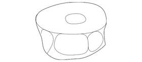 Mercedes-benz 001-990-20-50 Genuine Mercedes-benz Bumper Cover Nut